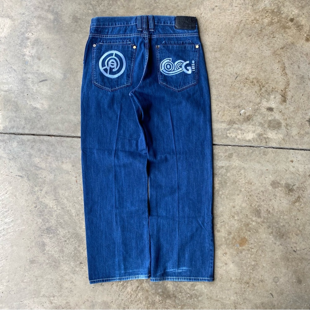 Vintage 90s y2k COOGI denim jeans embroidered.